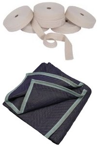 Removal pack Contents, Removal Blankets, Herringbone Webbing Furniture Ties